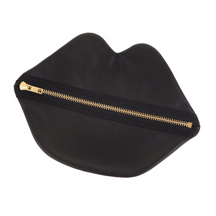 Lips Bag - Brass Zipper