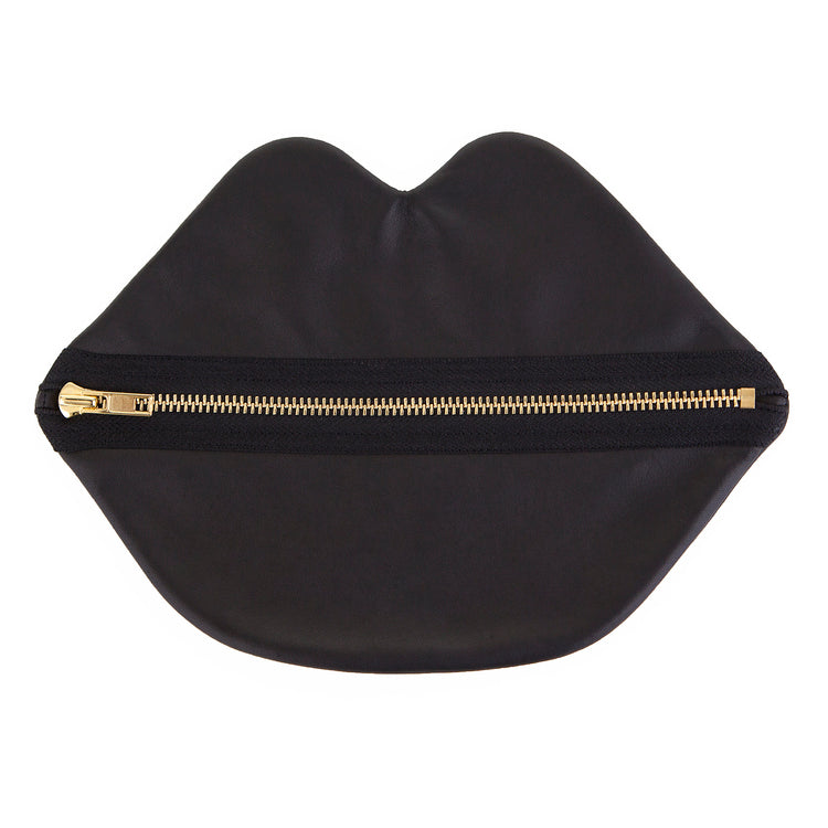 Lips Bag - Brass Zipper