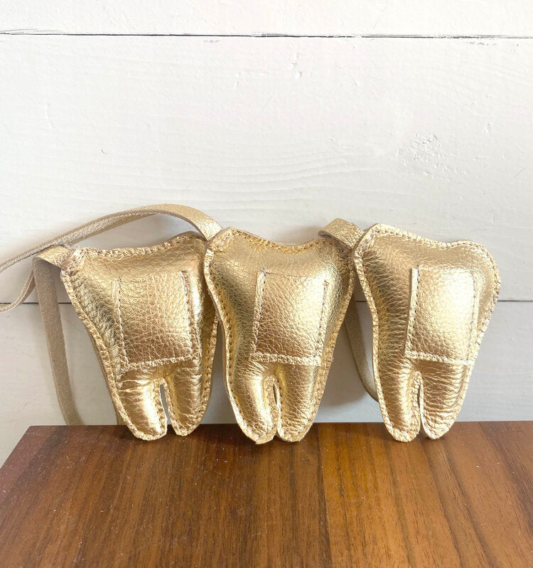 Leather Tooth Fairy Pouch